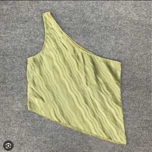Anthropology Dolan One-Shoulder Wave-Texture Top